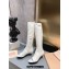 Miu Miu Heel 5cm Stretch leather boots White 2023