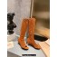 Miu Miu Heel 5cm Stretch leather boots Suede Brown 2023