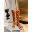 Miu Miu Heel 5cm Stretch leather boots Suede Brown 2023