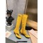 Miu Miu Heel 5cm Stretch leather thong boots Suede Yellow 2023