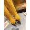 Miu Miu Heel 5cm Stretch leather thong boots Suede Yellow 2023