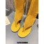 Miu Miu Heel 5cm Stretch leather thong boots Suede Yellow 2023