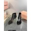 Miu Miu Heel 4.5cm leather thong booties Black 2023