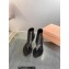 Miu Miu Heel 4.5cm leather thong booties Black 2023