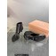 Miu Miu Heel 4.5cm leather thong booties Black 2023