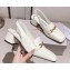 Jimmy Choo Heel 5cm Diamond Talura Soft Patent Leather Sling Back Pumps White with Chain 2023