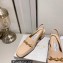 Jimmy Choo Heel 5cm Diamond Talura Soft Patent Leather Sling Back Pumps Beige with Chain 2023