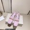 Jimmy Choo Heel 5cm Diamond Talura Soft Patent Leather Sling Back Pumps Pink with Chain 2023