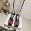 Jimmy Choo Heel 11cm Platform 2cm Sacaria PF Sandals Black/Pink with Crystals 2023