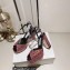Jimmy Choo Heel 11cm Platform 2cm Sacaria PF Sandals Black/Pink with Crystals 2023
