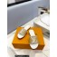 Louis Vuitton Raffia Flat Mules White 2023