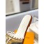 Louis Vuitton Raffia Flat Mules White 2023