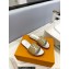 Louis Vuitton Raffia Flat Mules Silver 2023