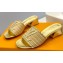 Louis Vuitton Heel 4cm Raffia Mules Gold 2023