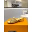 Louis Vuitton Heel 4cm Raffia Mules Gold 2023