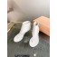 Miu Miu Heel 4.5cm leather thong booties White 2023