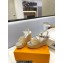 Louis Vuitton Heel 10cm Platform 6cm Raffia Starboard Wedge Espadrille Sandals Silver 2023