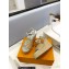 Louis Vuitton Heel 10cm Platform 6cm Raffia Starboard Wedge Espadrille Sandals Silver 2023