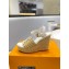 Louis Vuitton Heel 10cm Platform 6cm Raffia Starboard Wedge Espadrille Sandals White 2023