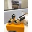 Louis Vuitton Heel 10cm Platform 6cm Raffia Starboard Wedge Espadrille Sandals Black 2023