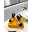 Louis Vuitton Heel 10cm Platform 6cm Raffia Starboard Wedge Espadrille Sandals Black 2023