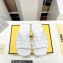 Fendi Cloud rubber Women/Men Slides with the embossed FF motifs White 2023