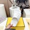 Fendi Cloud rubber Women/Men Slides with the embossed FF motifs White 2023