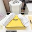 Fendi Cloud rubber Women/Men Slides with the embossed FF motifs White 2023