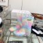 Celine Logo Rain Boots Rainbow 2023