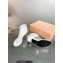 Miu Miu Heel 4.5cm leather thong booties White 2023