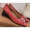 Hermes Heel 5cm Delicate pumps in calfskin Red 2023