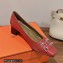 Hermes Heel 5cm Delicate pumps in calfskin Red 2023