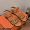 Hermes Feliz sandals in Nappa leather Brown 2023
