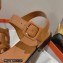 Hermes Feliz sandals in Nappa leather Brown 2023