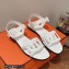 Hermes Feliz sandals in Nappa leather White 2023