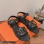 Hermes Feliz sandals in Nappa leather Black 2023