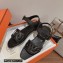 Hermes Feliz sandals in Nappa leather Black 2023