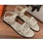 Hermes Feliz sandals in Nappa leather Pale Gray 2023