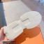 Hermes mesh pique and calfskin Giga Men's sneakers Blue 2023