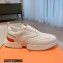 Hermes mesh pique and calfskin Giga Men's sneakers White 2023