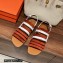 Hermes Ephese sandals in calfskin Brown/White 2023