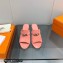 Hermes Heel 7cm Cute sandals Suede Pink 2023