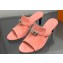 Hermes Heel 7cm Cute sandals Suede Pink 2023