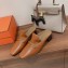 Hermes Heel 5cm Diane mules in Calfskin Brown 2023