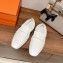 Hermes Echo loafers with perforated signature "H" detail White 2023