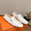 Hermes Echo loafers with perforated signature "H" detail White 2023