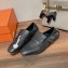 Hermes Echo loafers with perforated signature "H" detail Black 2023