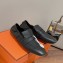 Hermes Echo loafers with perforated signature "H" detail Black 2023