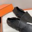 Hermes Echo loafers with perforated signature "H" detail Black 2023