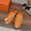 Hermes Echo loafers with perforated signature "H" detail Brown 2023